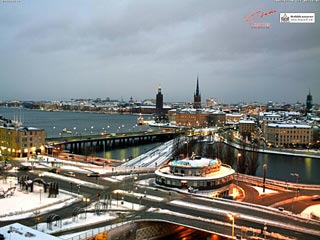 Webbkamera, Stockholm, Slussen, Riddarfjärden, bildgalleri, vackert, webcam, väder, weather