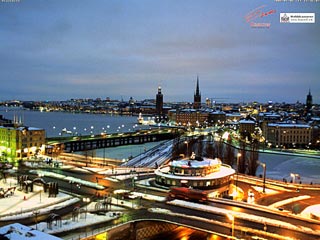 Webbkamera, Stockholm, Slussen, Riddarfjärden, bildgalleri, vackert, webcam, väder, weather