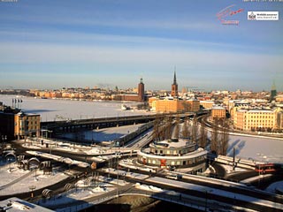 Webbkamera, Stockholm, Slussen, Riddarfjärden, bildgalleri, vackert, webcam, väder, weather