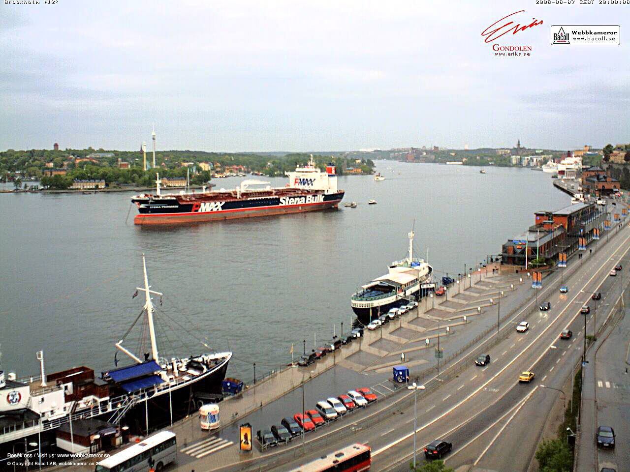 Webbkamera, Stockholm, webcam, väder, weather, Stena Bulk, fartyg