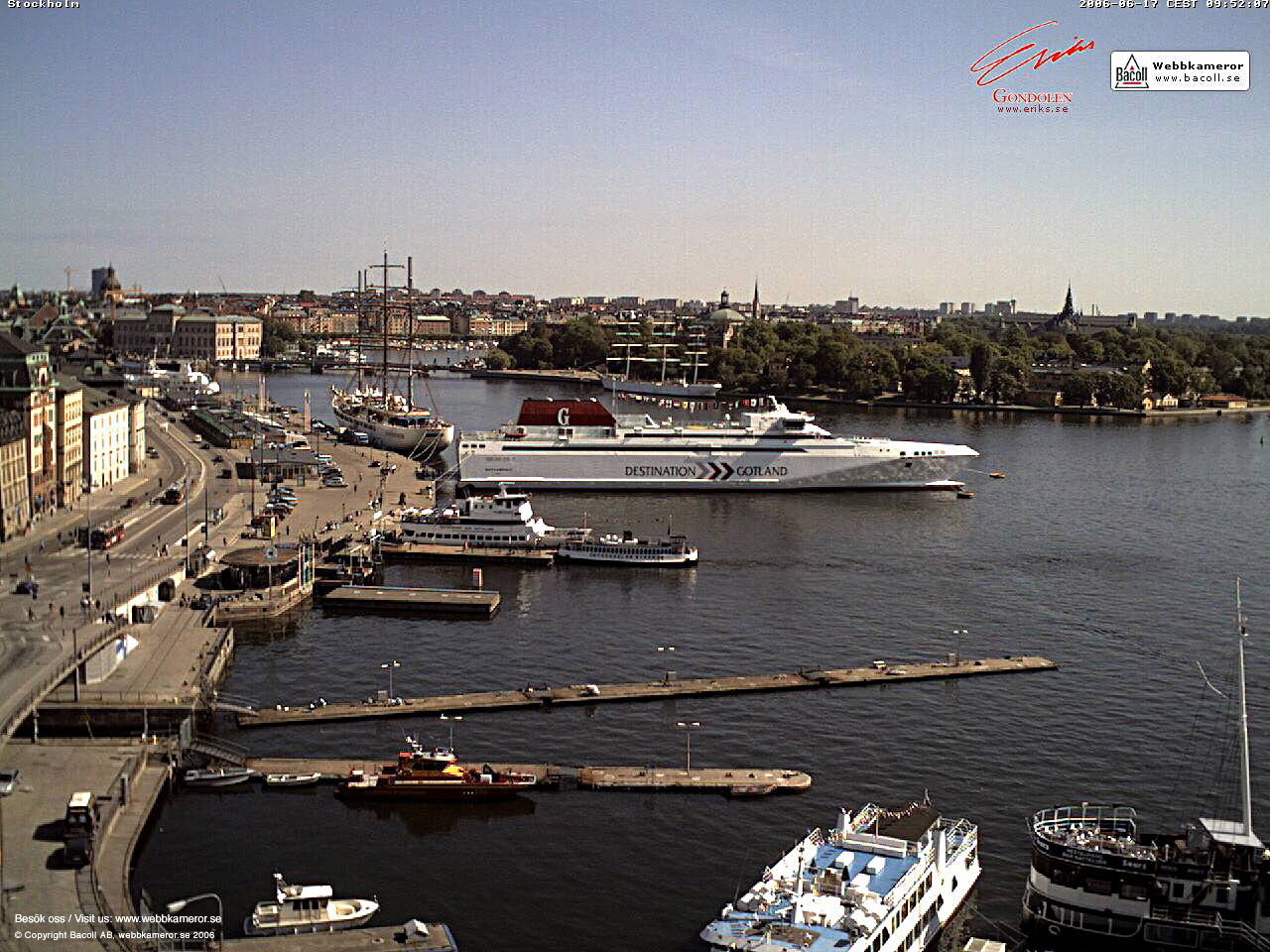 Webbkamera, Stockholm, webcam, väder, weather, Destinationgotland, Gotlandsfärja